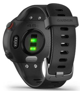 Garmin Forerunner 45S Smartwatch - 39mm - Black Fiber-Reinforced Polymer Case with Black Silicone Silicone Strap