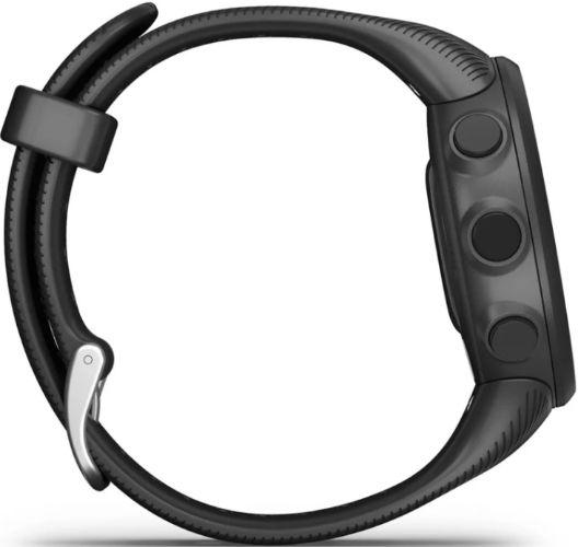 Garmin Forerunner 45S Smartwatch - 39mm - Black Fiber-Reinforced Polymer Case with Black Silicone Silicone Strap