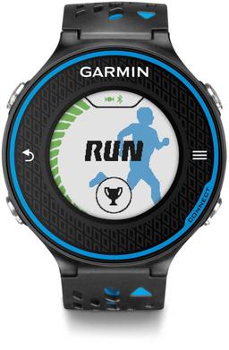 Garmin Forerunner 620 GPS Smartwatch - 25.4mm - Black/Blue Polymer Case with Black/Blue Silicone Silicone Band