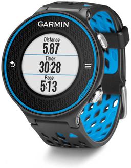 Garmin Forerunner 620 GPS Smartwatch - 25.4mm - Black/Blue Polymer Case with Black/Blue Silicone Silicone Band