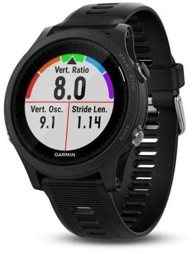 Garmin Forerunner 935 Smartwatch - 30.4mm - Black Fiber-reinforce Polymer Case with Black Silicone Silicone Strap