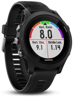 Garmin Forerunner 935 Smartwatch - 30.4mm - Black Fiber-reinforce Polymer Case with Black Silicone Silicone Strap