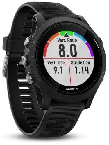 Garmin Forerunner 935 Smartwatch - 30.4mm - Black Fiber-reinforce Polymer Case with Black Silicone Silicone Strap
