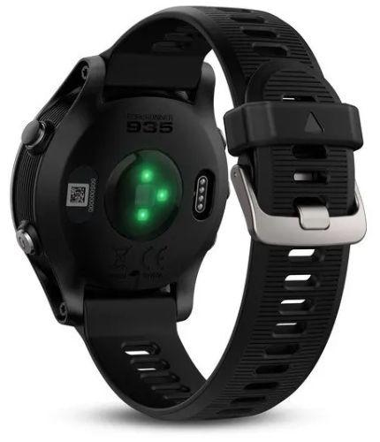 Garmin Forerunner 935 Smartwatch - 30.4mm - Black Fiber-reinforce Polymer Case with Black Silicone Silicone Strap