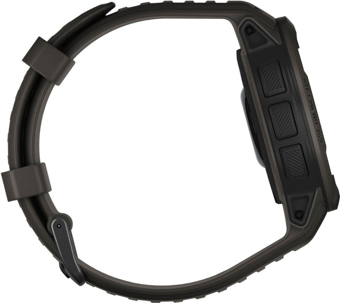 Garmin Instinct 2 Smartwatch - 50mm - Graphite Fiber-reinforced Polymer Case with Graphite Silicone Silicone Strap