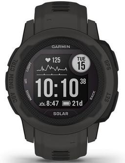 Garmin Instinct 2S Smartwatch - 40MM - Graphite Fiber-reinforced Polymer Case with Graphite Silicone Silicone Strap