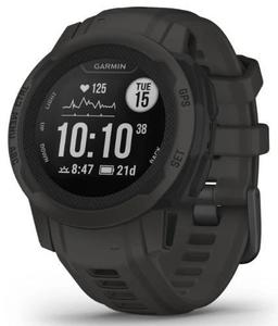 Garmin Instinct 2S Smartwatch - 40MM - Graphite Fiber-reinforced Polymer Case with Graphite Silicone Silicone Strap