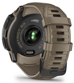 Garmin Instinct 2X Solar Smartwatch - 64MB - 50mm - Coyote Tan-Tactical Fiber-reinforced polymer Case with Coyote Tan Silicone Silicone Band