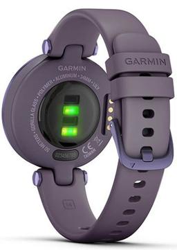 Garmin Lily Sport Smartwatch - Midnight Orchid Fiber-reinforced Polymer Case with Deep Orchid Silicone Silicone Strap