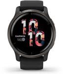 Garmin Venu 2 Smartwatch Fiber-reinforced Polymer 45mm in Slate Black in Acceptable condition