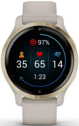 Garmin Venu 2S Smartwatch Fiber-reinforced Polymer 27.9mm in Light Gold in Excellent condition