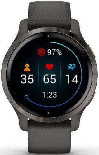 Garmin Venu 2S Smartwatch Fiber-reinforced Polymer 27.9mm in Slate Black in Premium condition