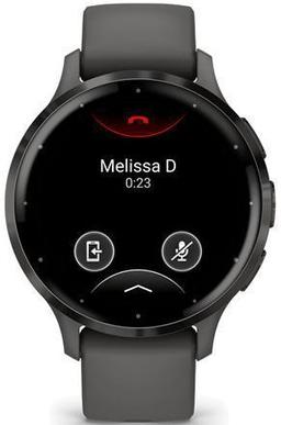 Garmin Venu 3S Smartwatch - 41MM - Pebble Gray Polymer Case with Slate Gray Silicone Band Silicone