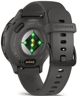 Garmin Venu 3S Smartwatch - 41MM - Pebble Gray Polymer Case with Slate Gray Silicone Band Silicone