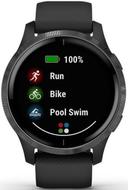 Garmin Venu Smartwatch Fiber-reinforce Polymer 30.4mm in Slate Black in Acceptable condition