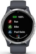 Garmin Venu Smartwatch Fiber-reinforce Polymer 30.4mm in Silver in Acceptable condition
