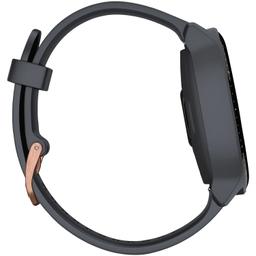 Garmin Vivoactive 3 Music Smartwatch - Granite Blue Polymer Case with Granite Blue Silicone Band Silicone