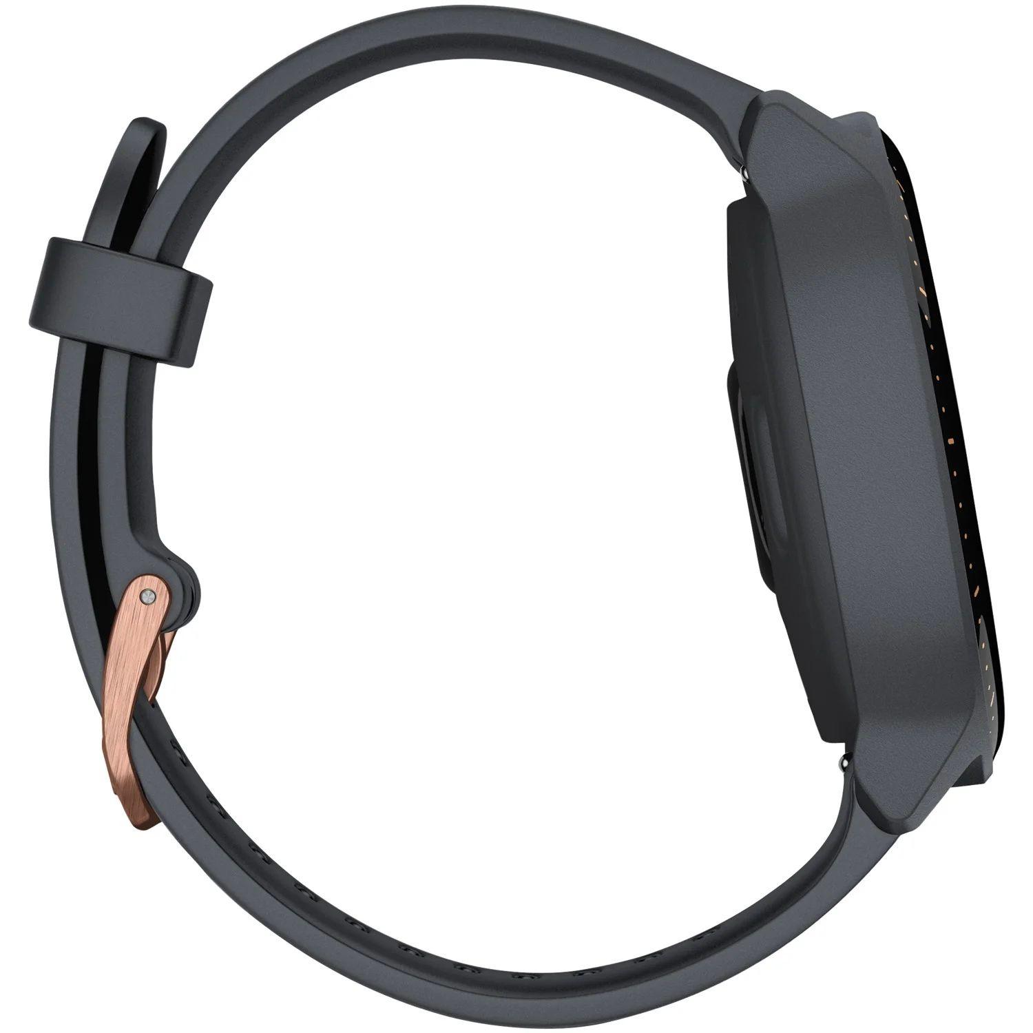 Garmin Vivoactive 3 Music Smartwatch - Granite Blue Polymer Case with Granite Blue Silicone Band Silicone