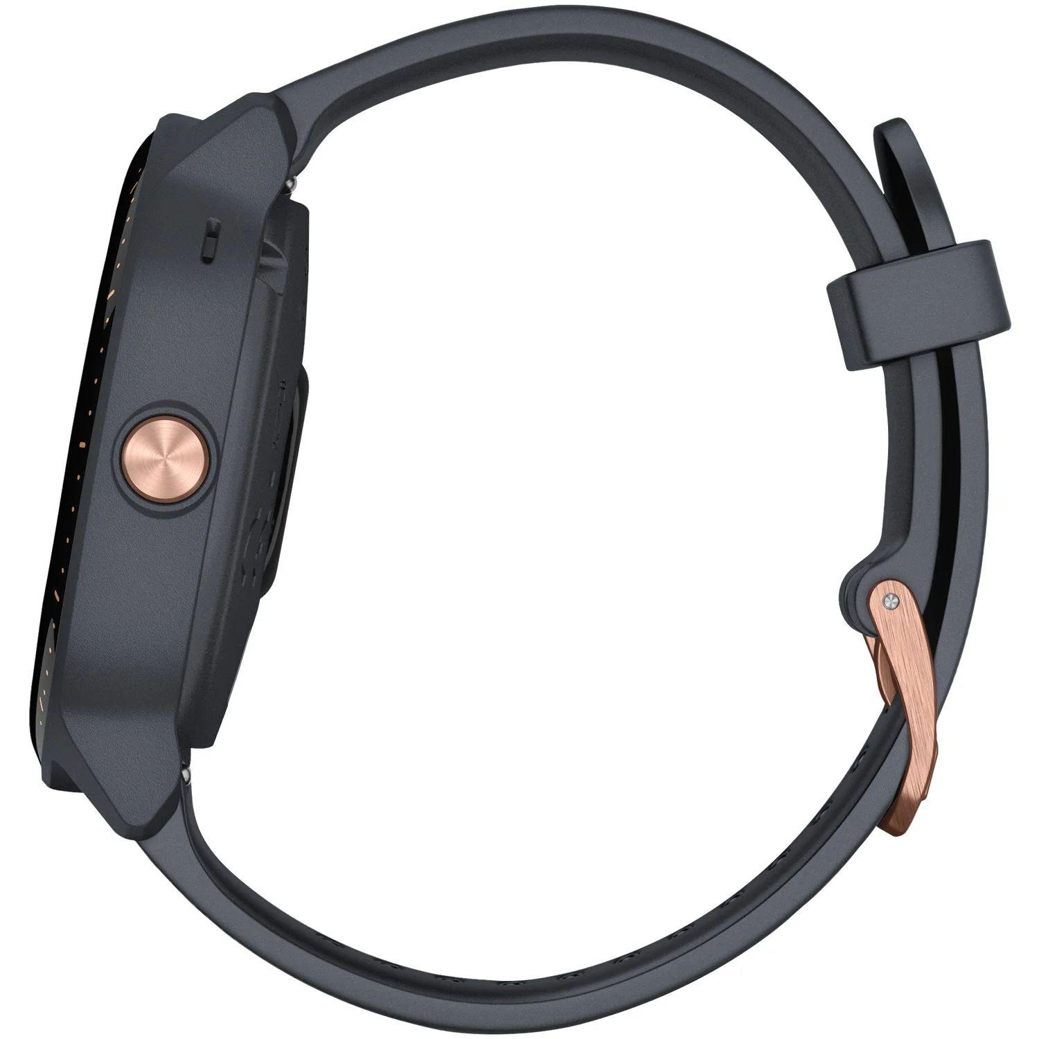 Garmin Vivoactive 3 Music Smartwatch - Granite Blue Polymer Case with Granite Blue Silicone Band Silicone