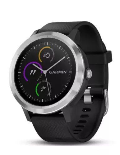 Garmin Vivoactive 3 Smartwatch Fiber-reinforced Glass 30.4mm in Silver in Acceptable condition