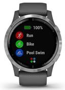 Garmin Vivoactive 4 Smartwatch Fiber-reinforced Polymer 45mm in Silver in Acceptable condition