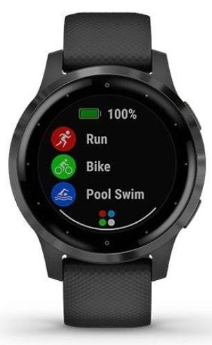 Garmin Vivoactive 4S Smartwatch Fiber-reinforced Polymer 40mm in Slate in Acceptable condition