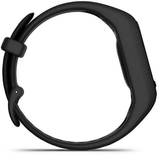 Garmin Vivosmart 5 Smartwatch - Black Polycarbonate Case with Black Silicone Strap - Large Size