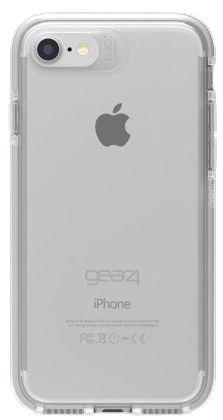 Gear4  Piccadilly Series Phone Case for iPhone 7/8 - Clear/Silver - Brand New