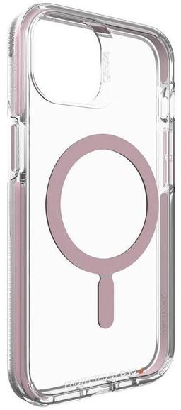 Gear4 Piccadilly Snap Phone Case for iPhone 13 - Clear/Pink