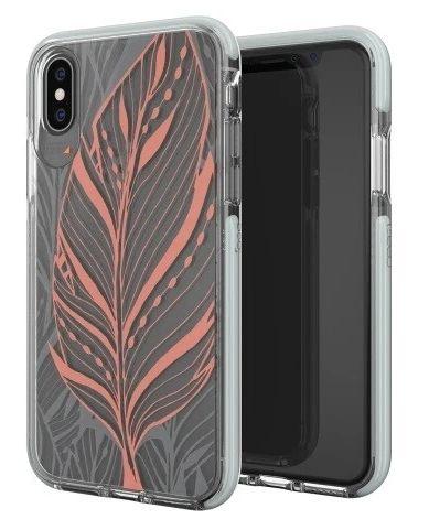 Gear4 Victoria Series Phone Case for iPhone XS Max - Clear / Tribal Leaf