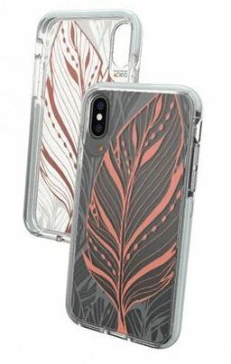 Gear4 Victoria Series Phone Case for iPhone XS Max - Clear / Tribal Leaf