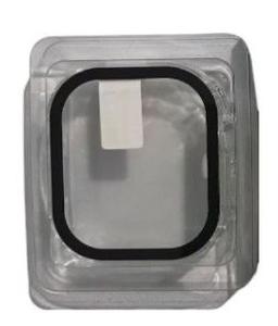 Generic Glass Case for Apple Watch 45mm - Clear/Black