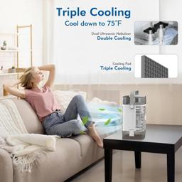 GGNRQQ Portable Air Conditioner - Gray