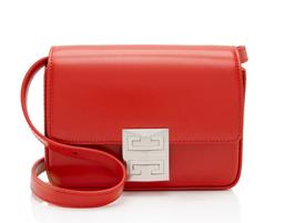 Givenchy Calfskin 4G Small Shoulder Bag - Calfskin - Red