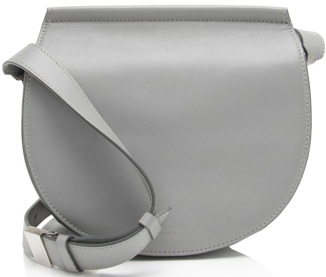 Givenchy Calfskin Infinity Saddle Mini Bag - Calfskin - Grey