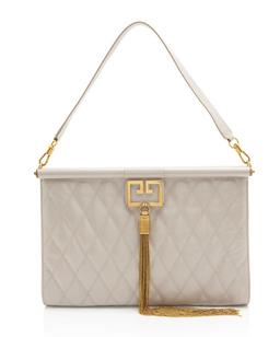 Givenchy Leather Gem Large Shoulder Bag - Leather - Beige