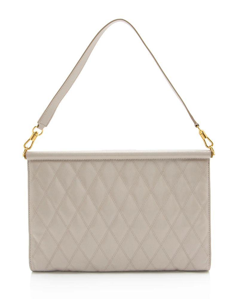 Givenchy Leather Gem Large Shoulder Bag - Leather - Beige