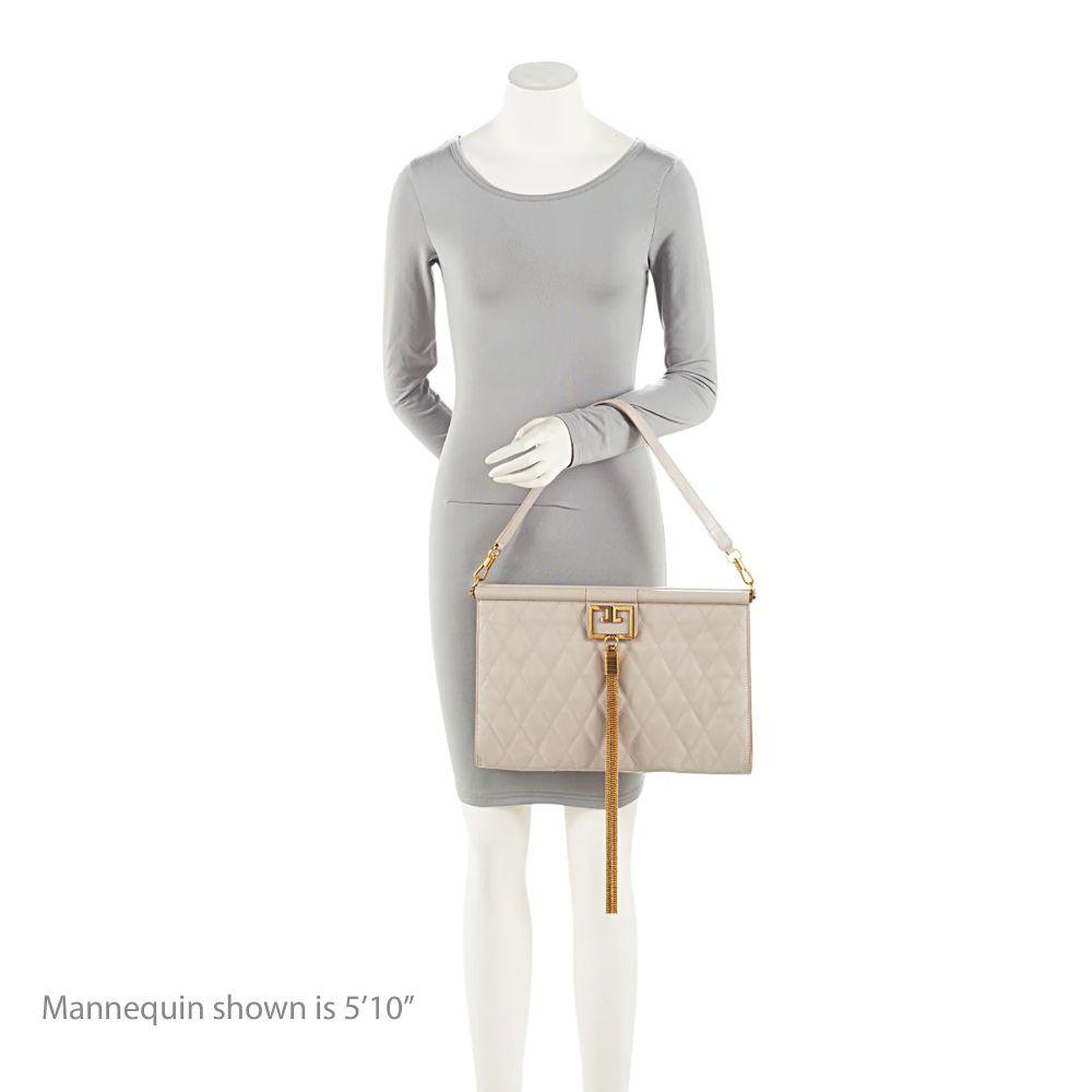 Givenchy Leather Gem Large Shoulder Bag - Leather - Beige