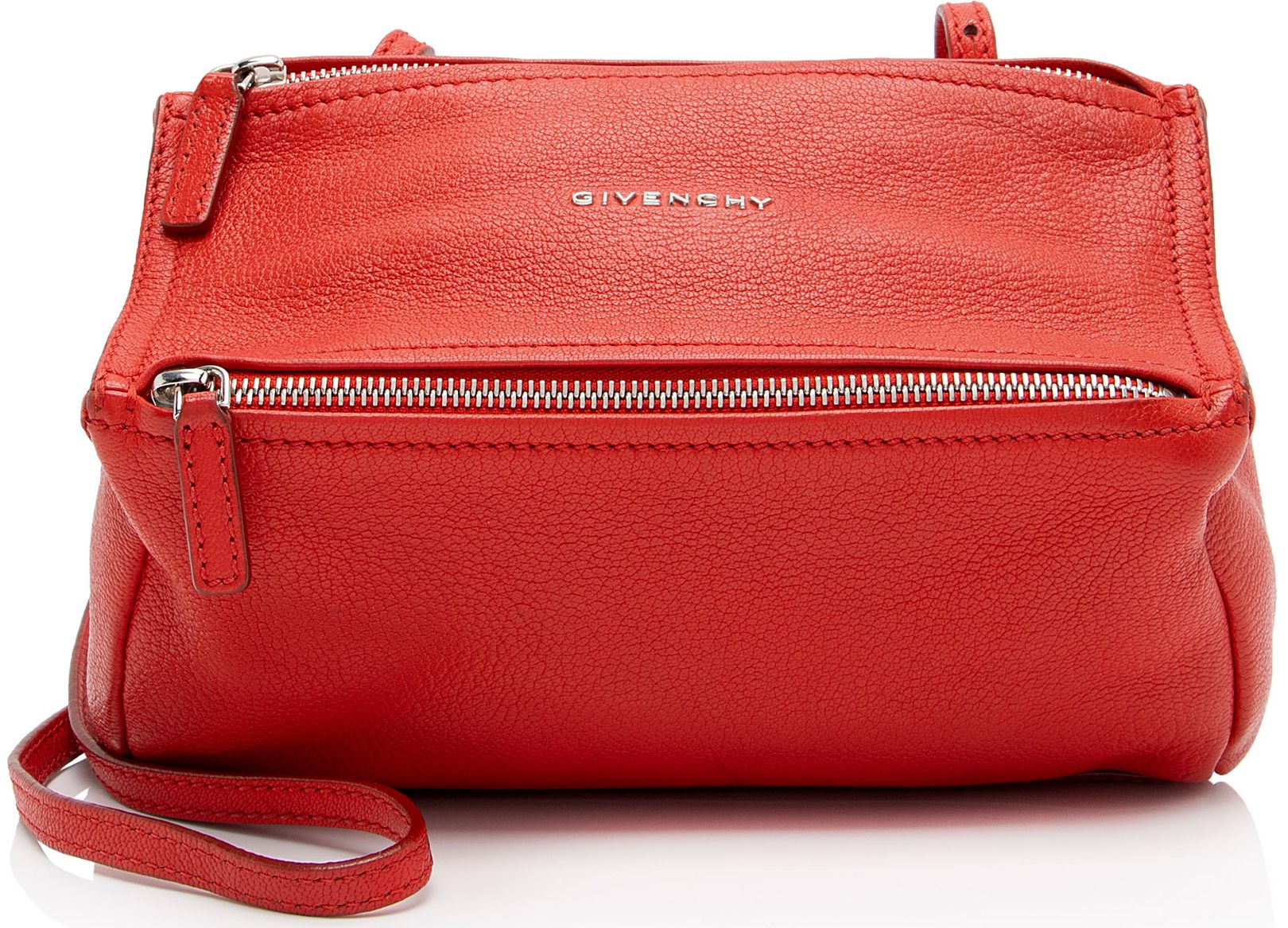 Givenchy Leather Pandora Mini Shoulder Bag - Leather - Red