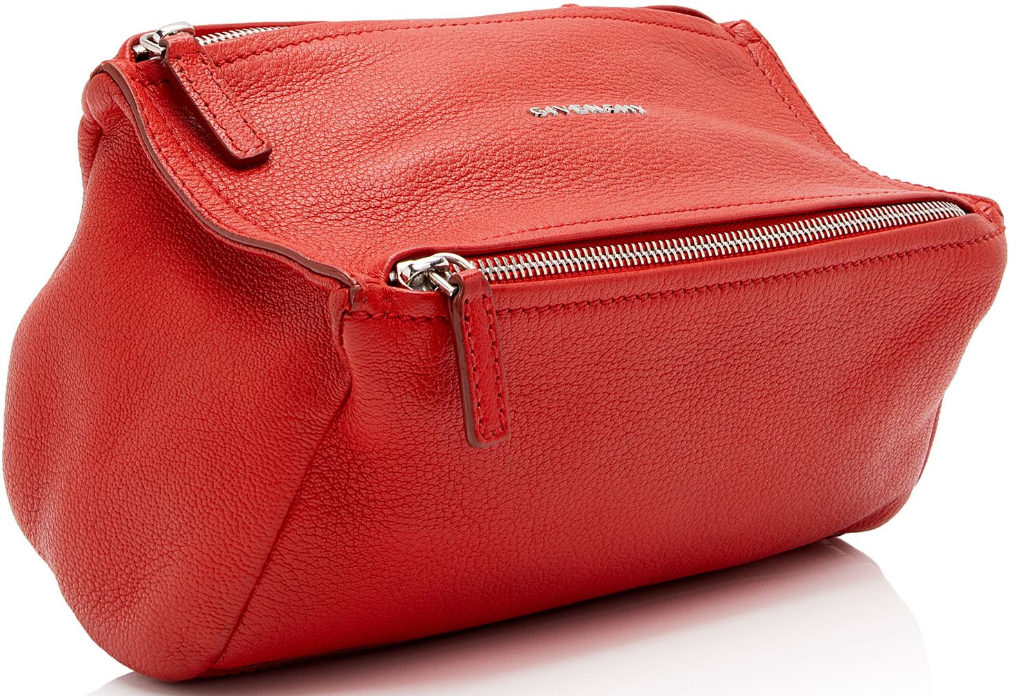 Givenchy Leather Pandora Mini Shoulder Bag - Leather - Red