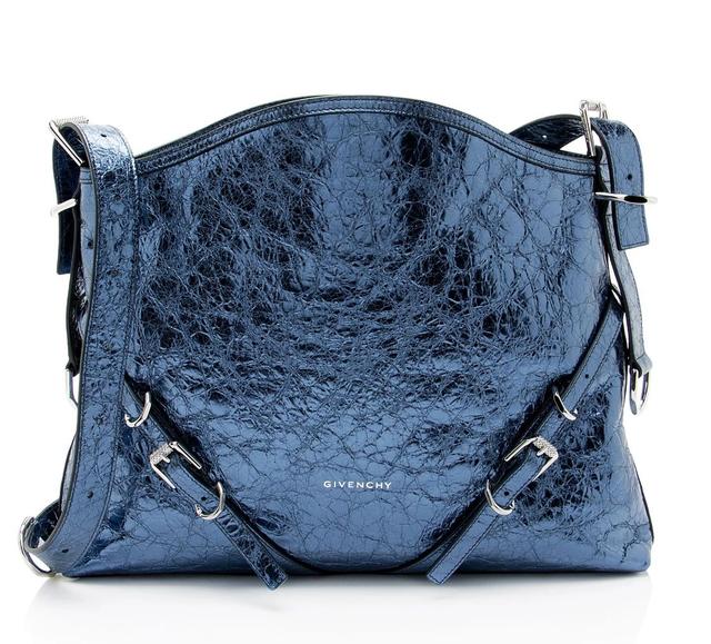 Givenchy Metallic Leather Voyou Medium Hobo