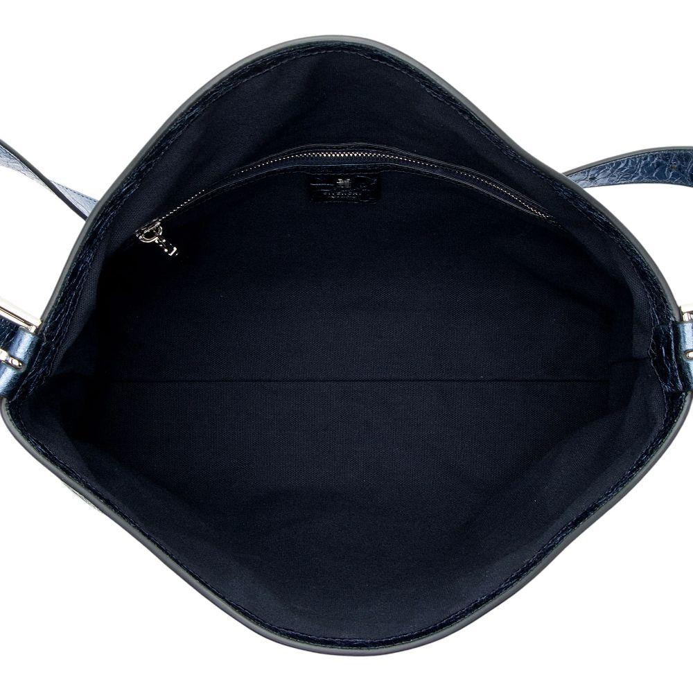 Givenchy Metallic Leather Voyou Medium Hobo - Metallic Leather - Blue