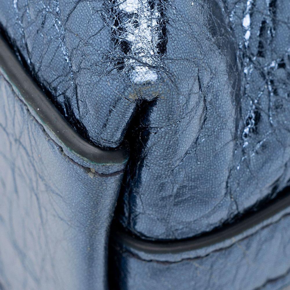 Givenchy Metallic Leather Voyou Medium Hobo - Metallic Leather - Blue