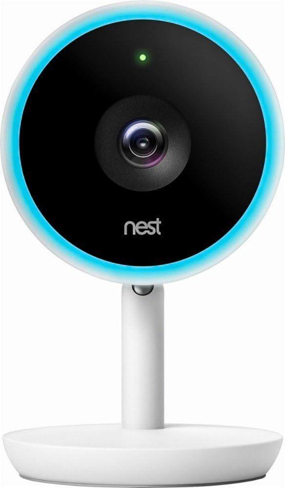 Google  Nest Cam Indoor IQ Security Camera NC3100US - White - Excellent