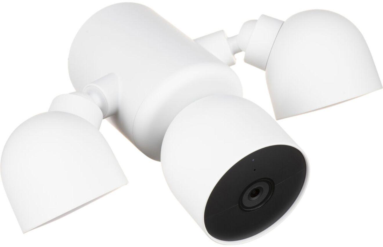 Google  Nest Cam Outdoor with Floodlight - Snow - Premium