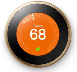 Google Nest Learning Smart Wifi Thermostat (Gen 3) - Brass