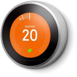 Google Nest Learning Smart Wifi Thermostat (Gen 3) - Stainless Steel
