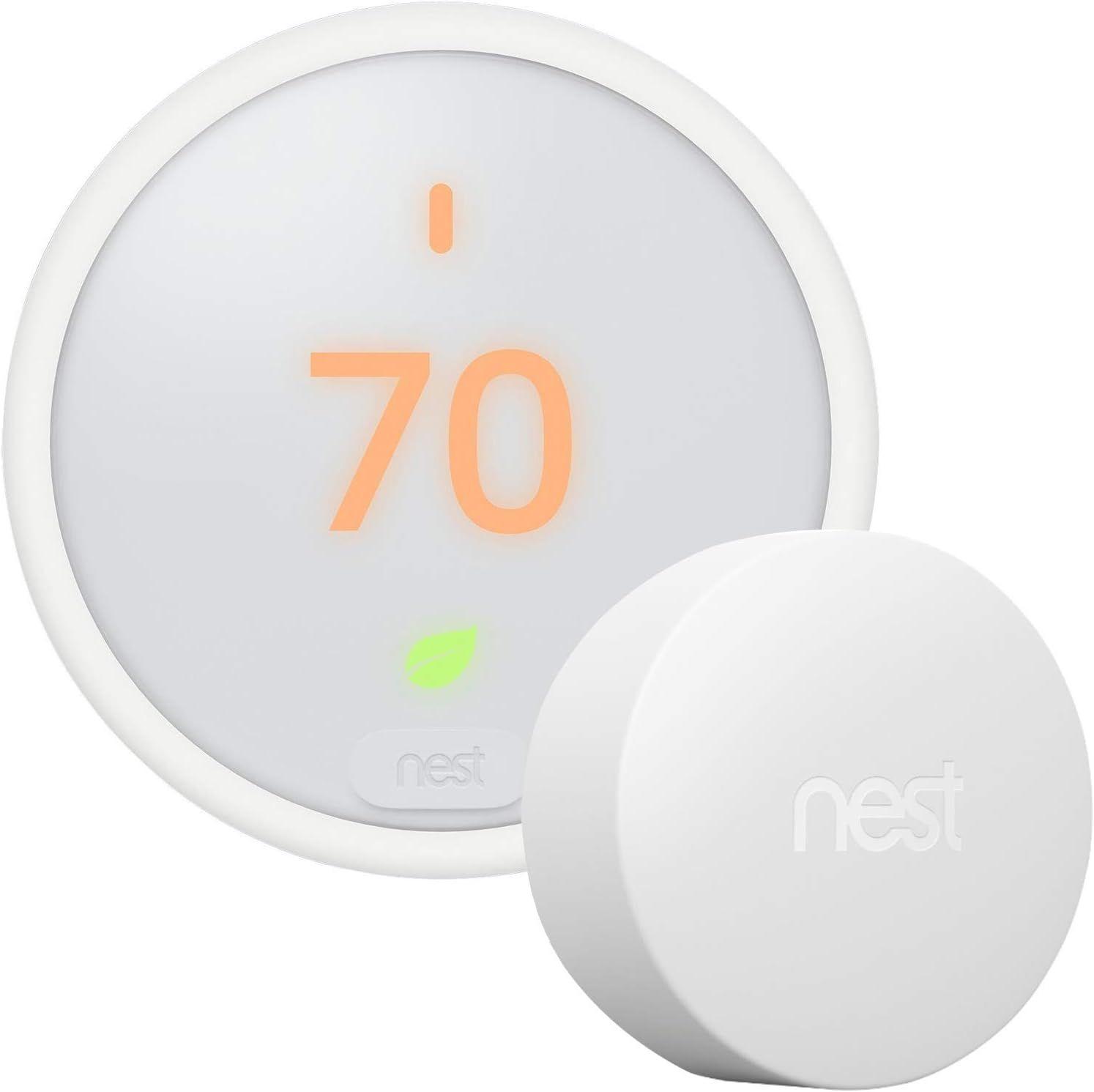 Google  Nest Smart Thermostat E (3rd Gen) - Frosted White - Excellent