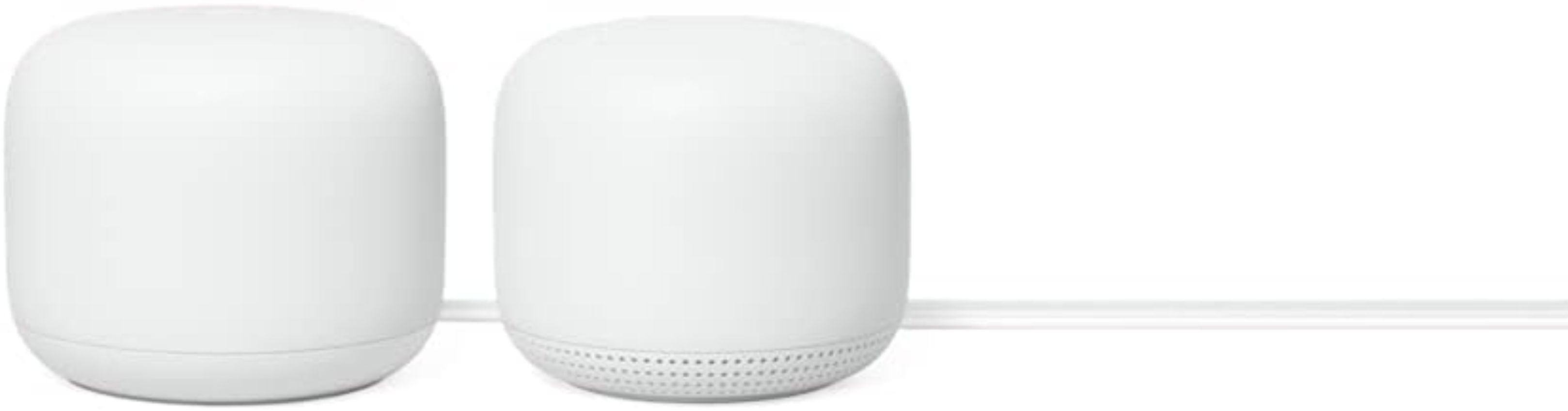 Google  Nest Wifi Router and Point - Snow - Excellent
