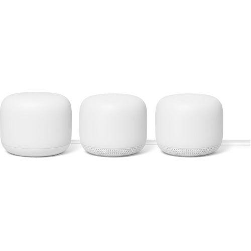 Google  Nest WiFi Wireless Mesh Router (3pcs) - Snow - Acceptable